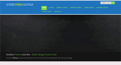 Desktop Screenshot of outdoorfitnessequipment.com.au