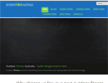 Tablet Screenshot of outdoorfitnessequipment.com.au